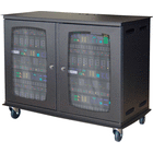 Unicol AVRT5: Twin free standing AV cabinet trolley for 19