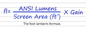 Calculating Foot Lamberts