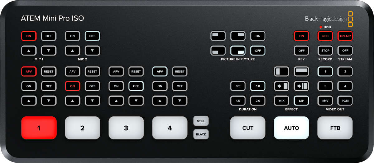 blackmagic design atem mini pro iso