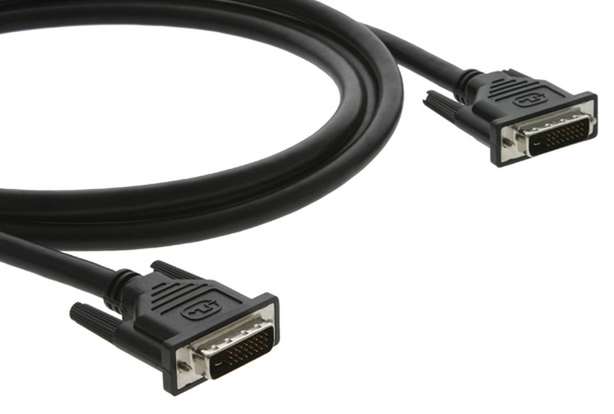 C-DM/DM-6 1.80m Kramer DVI-D Dual Link cable product image. Click to enlarge.