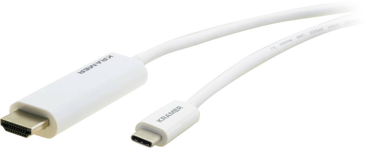 C-USBC/HM-10 3.00m Kramer USB-C to HDMI cable product image. Click to enlarge.