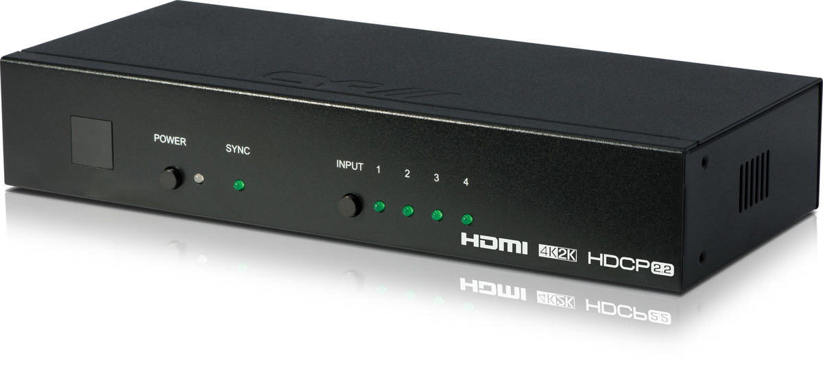 CYP EL-41HP-4K22 4:1 4K HDMI 2.0 switcher product image. Click to enlarge.