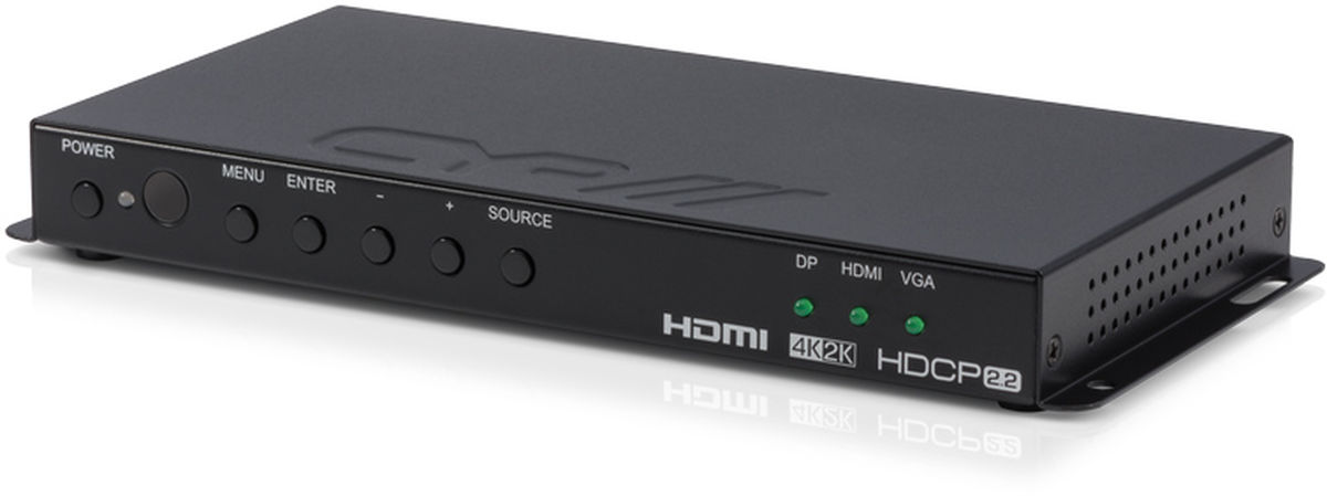 CYP EL-6010-4K22 3:1 4K Presentation Switcher/Scaler with HDMI 2.0 output product image. Click to enlarge.