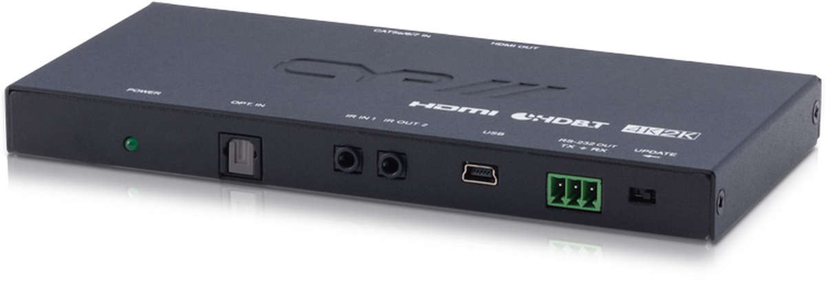CYP PUV-1230PL-RX 1:1 HDMI 2.0 / PoH / RS-232 / IR / OAR over HDBaseT LITE Receiver product image. Click to enlarge.