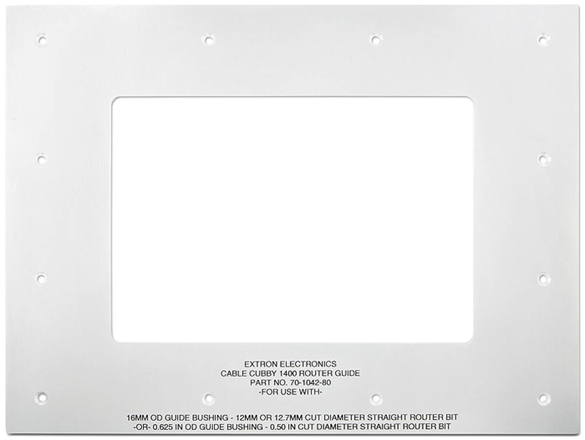 Extron Cable Cubby 1400/1402 Routing Template 70-1042-80  product image