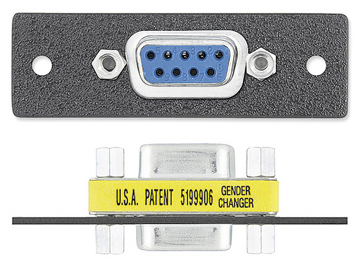 Extron One 9-pin D Female to Female Gender Changer 70-310-11 product image