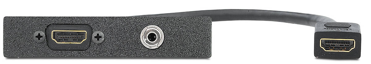 Extron One HDMI Female to Female on Pigtail, One 3.5 mm Stereo Mini Jack to Captive Screw 70-1017-02  product image