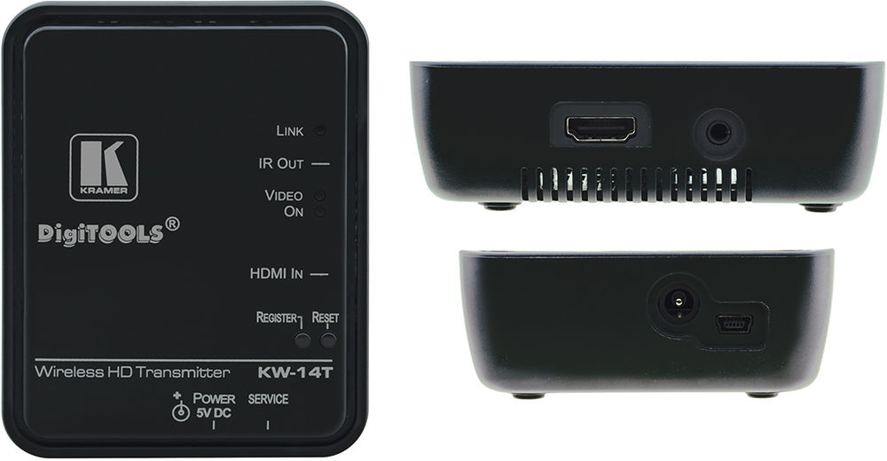 Kramer KW-14 1:1 Wireless HDMI Transmitter & Receiver product image. Click to enlarge.
