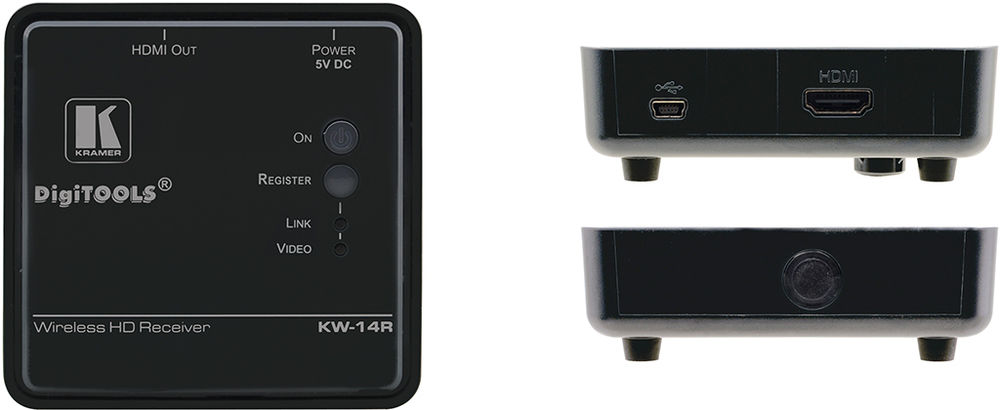 Kramer KW-14R 1:1 Wireless HDMI Receiver product image. Click to enlarge.
