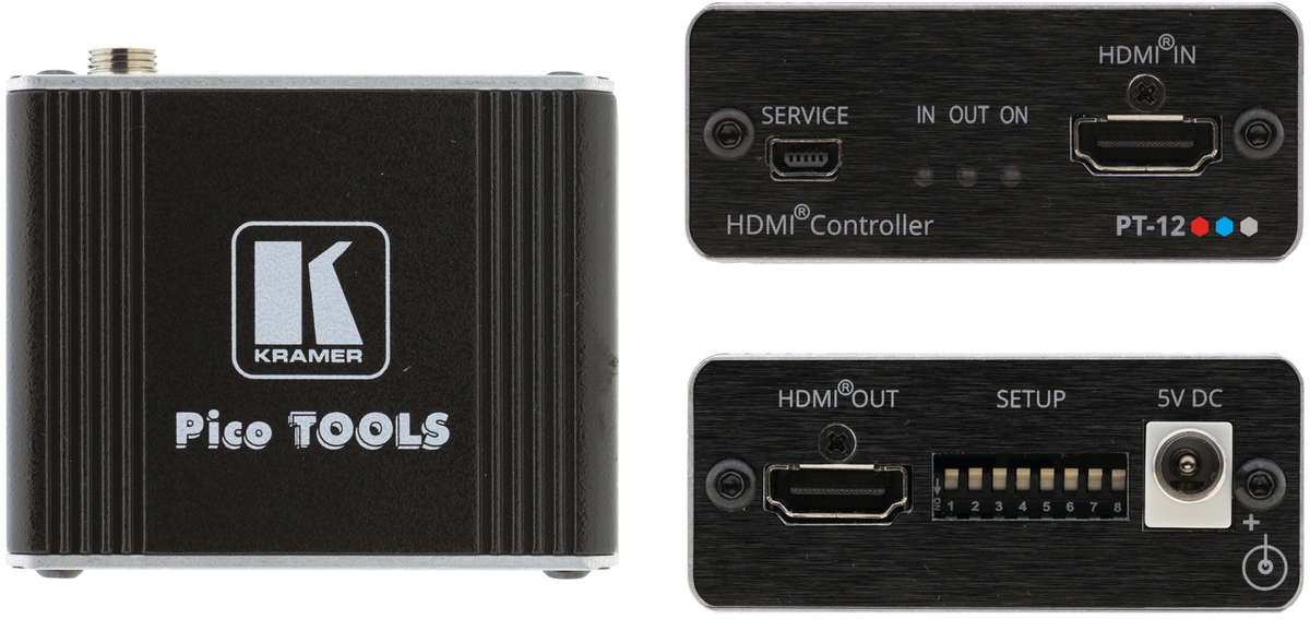Kramer PT-12 4K 4:2:0 HDMI Controller product image. Click to enlarge.