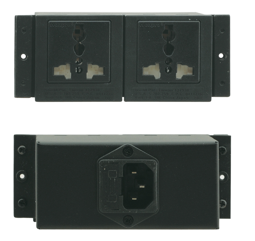 Kramer TS-2GB Dual UK Power socket for TBUS product image. Click to enlarge.