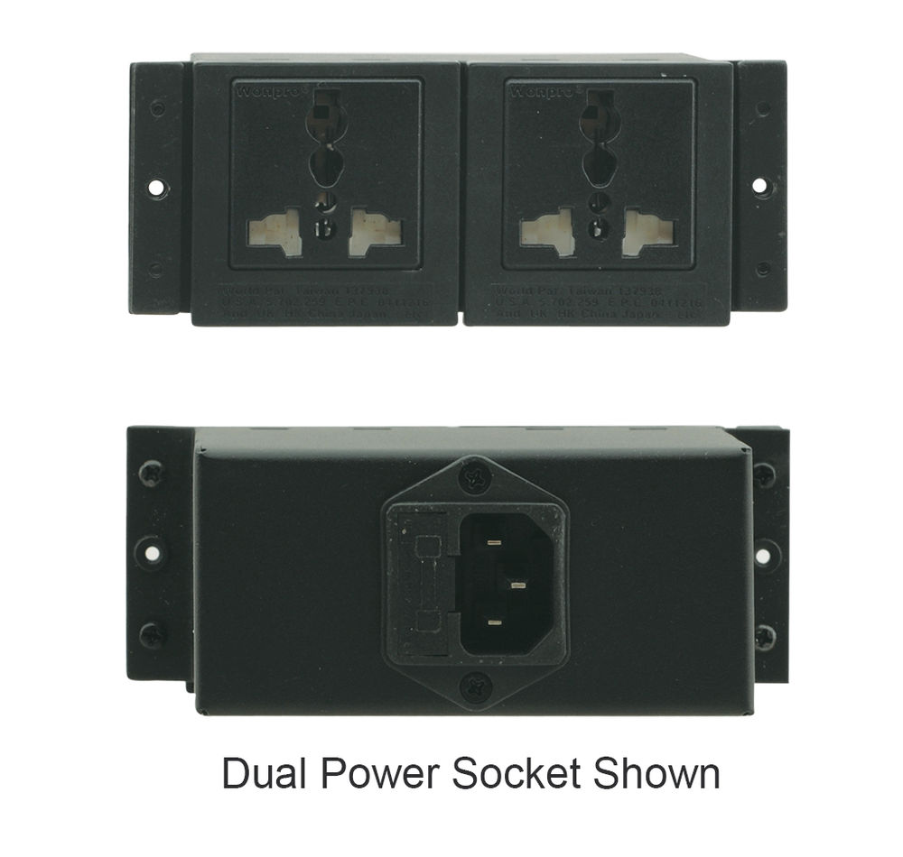 Kramer TS-2U Dual Universal Power socket product image. Click to enlarge.