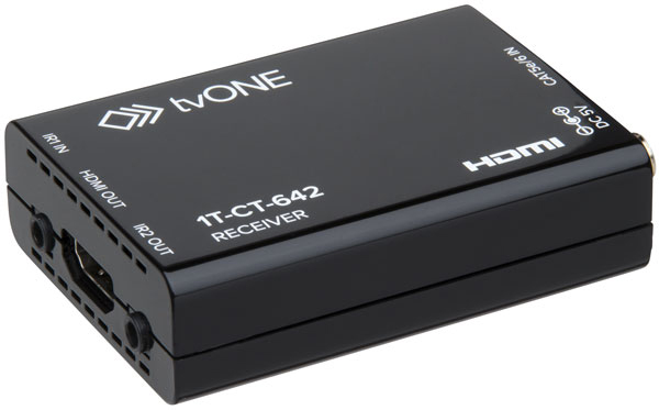 tvONE 1T-CT-642 1:1 HDBaseT-Lite HDMI over twisted pair receiver product image. Click to enlarge.