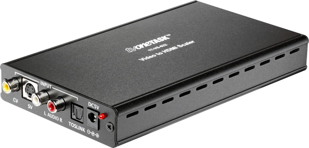 tvONE 1T-VS-622 Composite/S-Video and audio to HDMI Scaler product image. Click to enlarge.