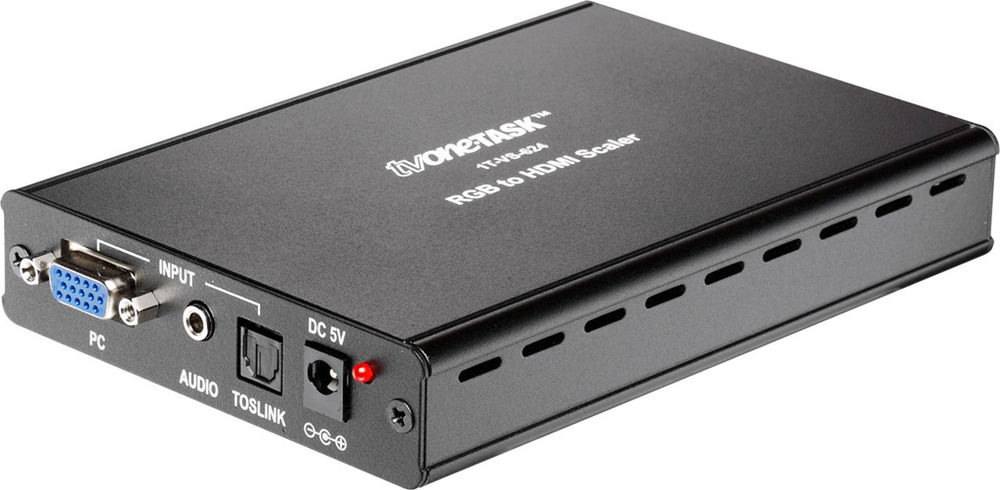 tvONE 1T-VS-624 Component/VGA to HDMI Scaler with audio product image. Click to enlarge.