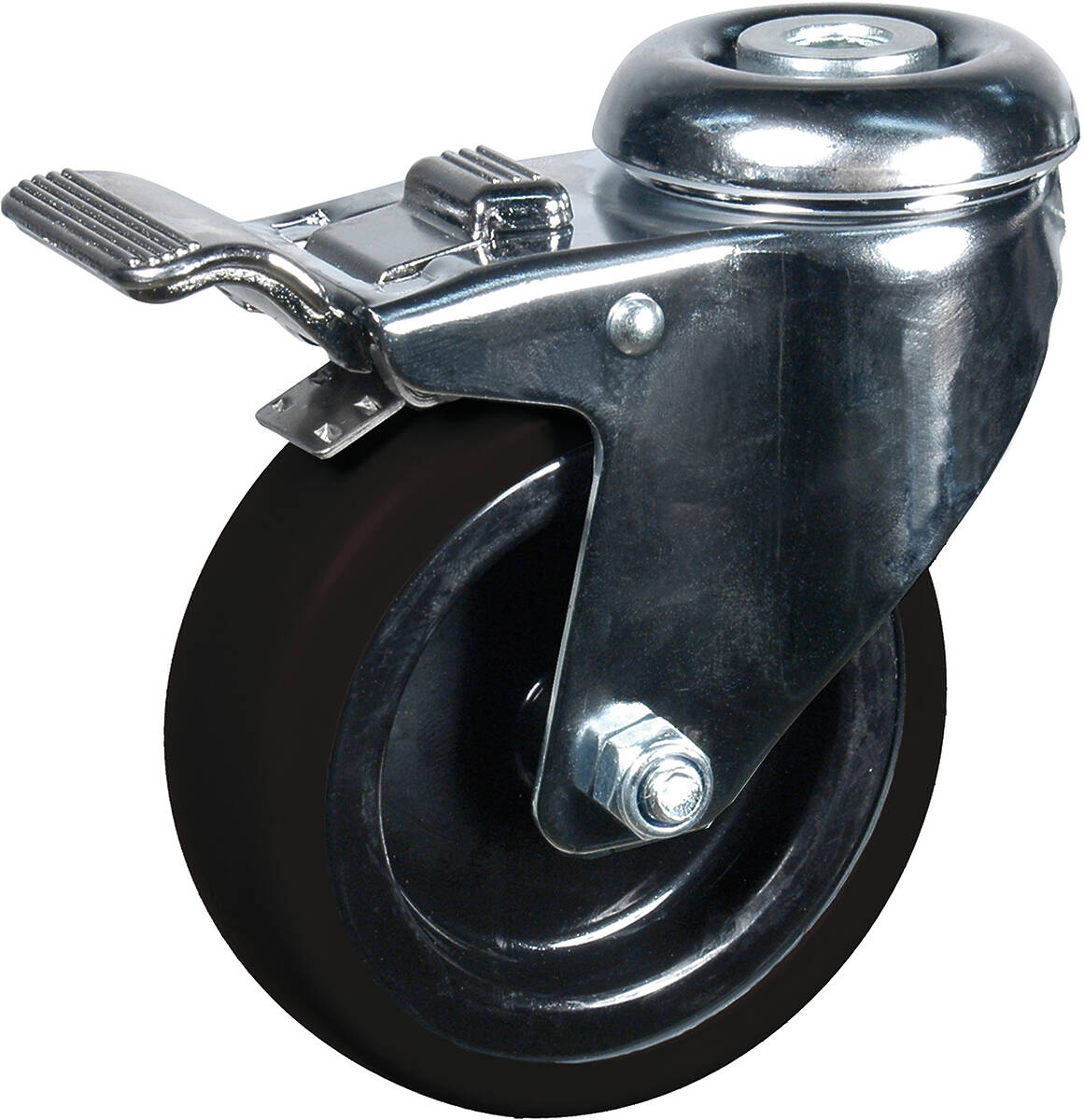 Unicol BC10 1 x 10cm Heavy duty braked castor product image. Click to enlarge.