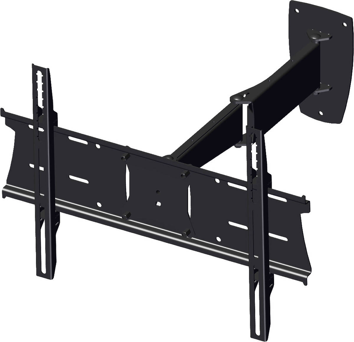 Unicol PLA1X1 Panarm Heavy Duty Dual Arm Swing-out Wall Mount for screens 33-57" product image. Click to enlarge.