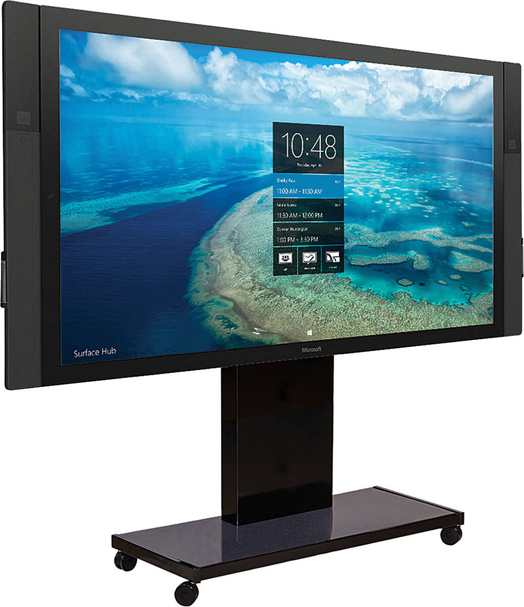 Unicol RH1HDSH84 Rhobus premium trolley for 84 inch Microsoft Surface product image. Click to enlarge.