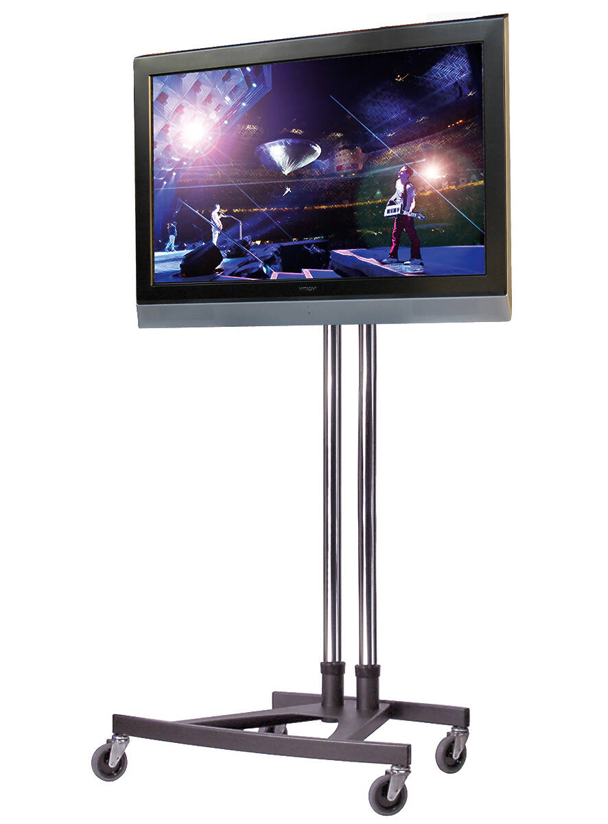 Unicol VSS-1500X2-VMSV2 VS1000 Scimitar Modular Trolley for screens up to 32" product image. Click to enlarge.
