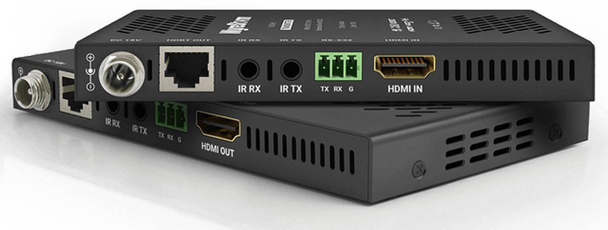 WyreStorm EX-35-H2 1:1 4K HDR HDMI / RS-232 / PoH / IR over HDBaseT Extender Kit product image. Click to enlarge.