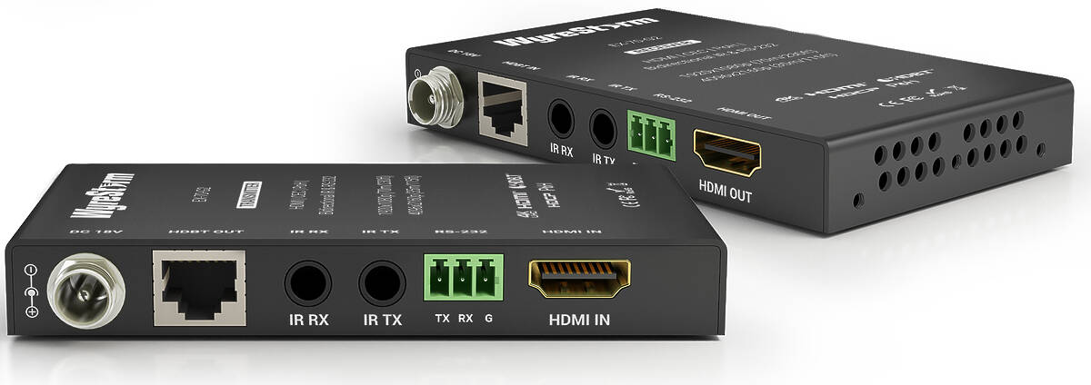 WyreStorm EX-70-G2 1:1 4K HDMI / IR / RS-232 / PoH over HDBaseT Extender Kit product image. Click to enlarge.