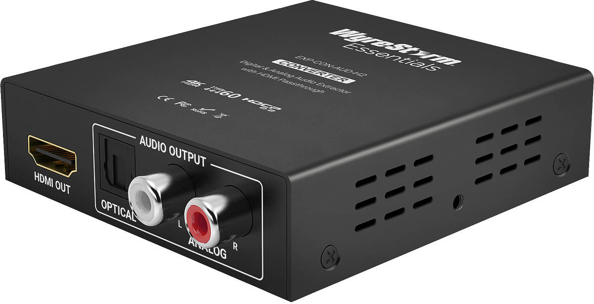 WyreStorm EXP-CON-AUD-H2 4K HDMI to Analogue and Digital Audio Extractor product image. Click to enlarge.