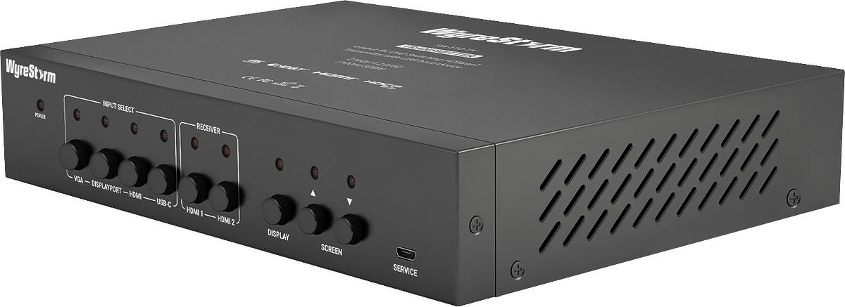 WyreStorm SW-510-TX 4:1 HDMI / DisplayPort/ USB / VGA over HDBaseT Transmitter / Switcher product image. Click to enlarge.