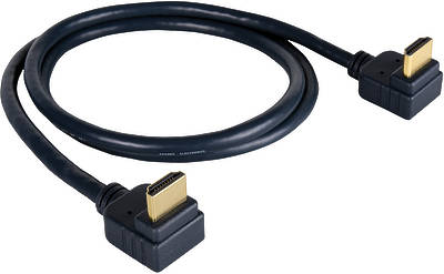 High Speed HDMI with Ethernet and right angle connectors (4K/UHD / HDR / CEC / 18Gbps) Cables