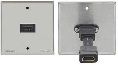 Wall plates for connection, transmitting and receiving of HDMI and DVI signals. Components