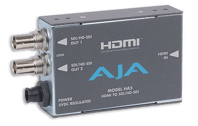Convert between SDI (Serial Digital Interface) and DisplayPort/HDMI/DVI and analogue signals. Components