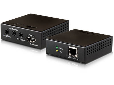 HDMI HDBaseT Transmitter/Receiver kits allow for the extension of HDMI signals over great distances