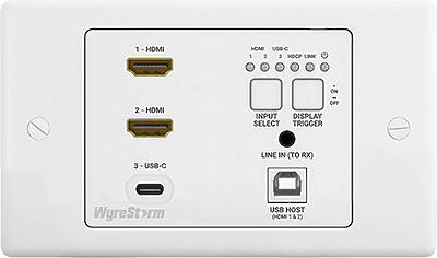 HDBaseT transmitter and receivers design to fit in standard wall boxes