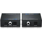 Blustream CAT100AU 1:1 Audio over CAT cable extender, max 300 metres Front View product image