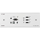 CYP PUV-1350PL-KIT 3:1 HDMI over HDBaseT Kit including Wall Plate Transmitter, Receiver with audio amp and wall mounted control Front View product image