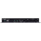 CYP PUV-1620A-RX 1:1 HDBaseT 4K HDMI / HDCP2.2 / PoH / LAN / IR / RS-232 Switching Receiver with audio amplifier connectivity (terminals) Front View product image