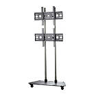 Universal Flat Screen Monitor/TV Trolley for two 37‑60" screens