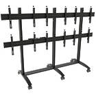 3×2 Video wall trolley for 42‑49" large format displays