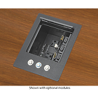 Extron Cable Cubby 500 CCB Cable Cubby 500 AAP Surface Access Enclosure with 3 Buttons, No AC, 146×146mm cutout, Finished in Black
