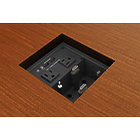 Extron Cable Cubby 650 UT Black Under-table AAP Cable Access Enclosure for AC Connectivity, Remote Control and Power