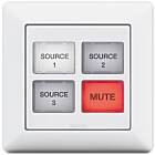 Extron NBP 104 EU Network Button Panel with 4 Buttons – Flex55 and EU Wall Frame