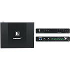 Kramer KIT-401 2:1 4K Auto-Switcher/Scaler Kit over HDBaseT wall plate transmitter and compact receiver product image