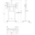 Multibrackets 0020 M Motorised  XL Large Format Display Trolley product image