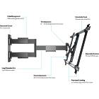 Multibrackets 0143 M VESA Flexarm Thin Black Large Tilt & Swivel Monitor Wall Mount product image