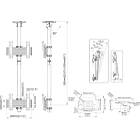 Multibrackets 0239 M Ceiling Mount Pro MBC2U VESA 200|Twin Monitor Ceiling Mount product image