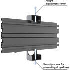 Multibrackets 0321 M Floorstand Column Pro MBFSC4U 180 VESA 75/100 | Multi-monitor freestanding or bolt-down stand product image
