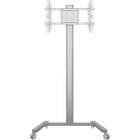 Multibrackets 0636 M Display Stand 180 Single Silver|Monitor Trolley Front View product image