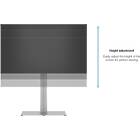 Multibrackets 0877 M Public Display Stand 145 HD Single with Floorbase Silver|Plinth Monitor Stand product image