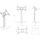 Multibrackets 1077 M Public Display Stand 110 Tilt & Table Floorbase|0–90° Tilting Plinth Monitor Stand with Flight Case product image