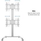 Multibrackets 2222 M Display Stand 180 Dual Vertical Silver|Dual Monitor Trolley product image