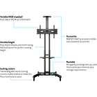 Multibrackets 2319 M Public Floorstand Basic 150 Trolley incl shelf & camera holder product image